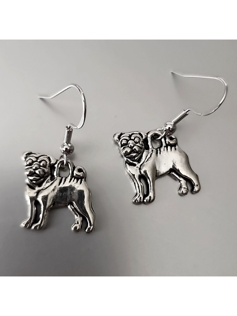PUG Earrings 925S Post ER